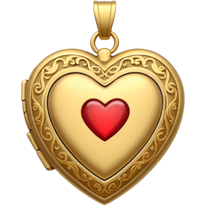 Locket Items, Heart-shaped Locket
 emoji