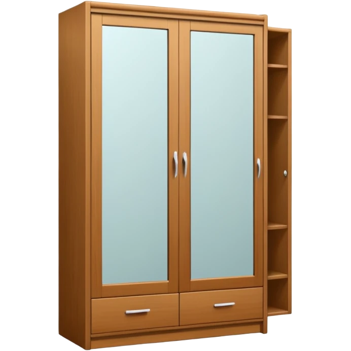 wardrobe modern closed mirror door emoji