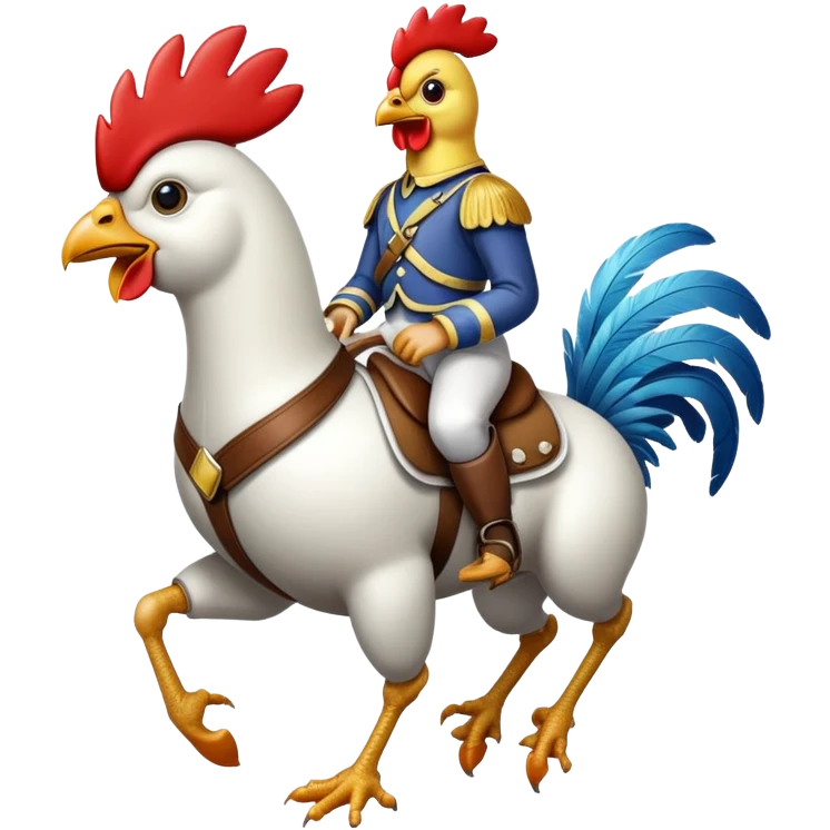 chicken jockey  emoji
