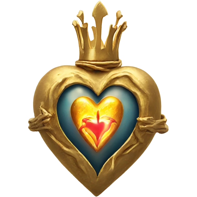 gold sacred heart magical wizarding emoji