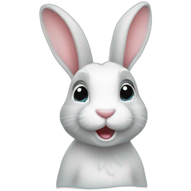 rabbit showering emoji