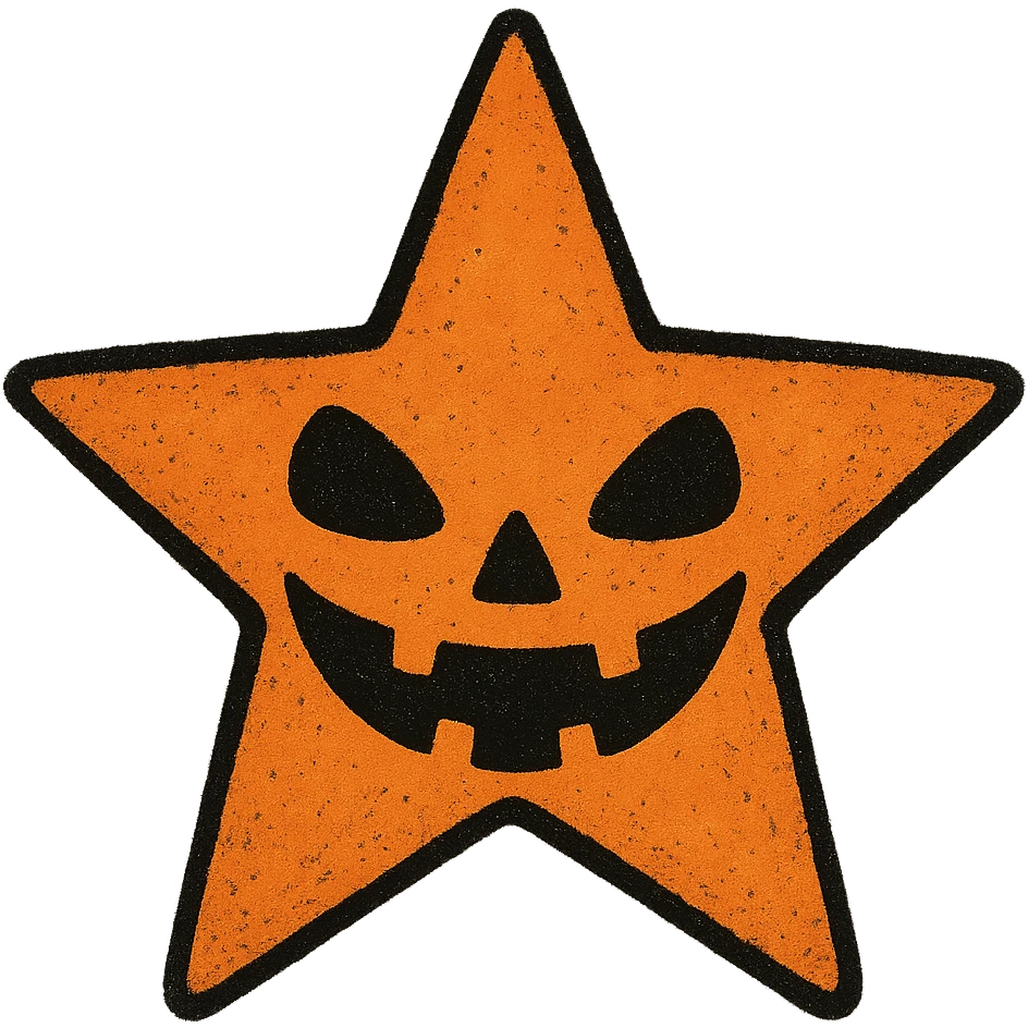 Halloween star, no background emoji