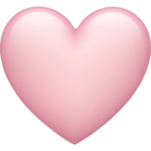 plain light pink heart  emoji