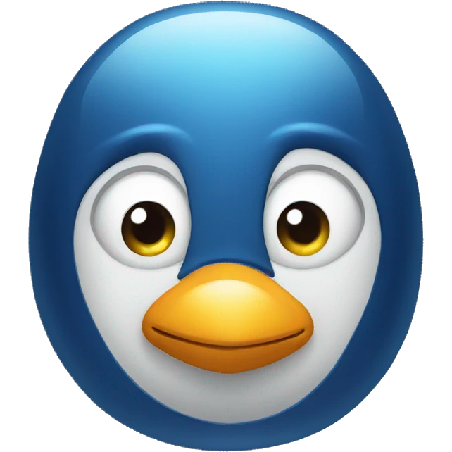blue pinguin emoji