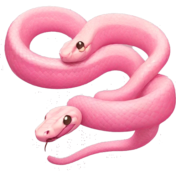 Snake light pink emoji