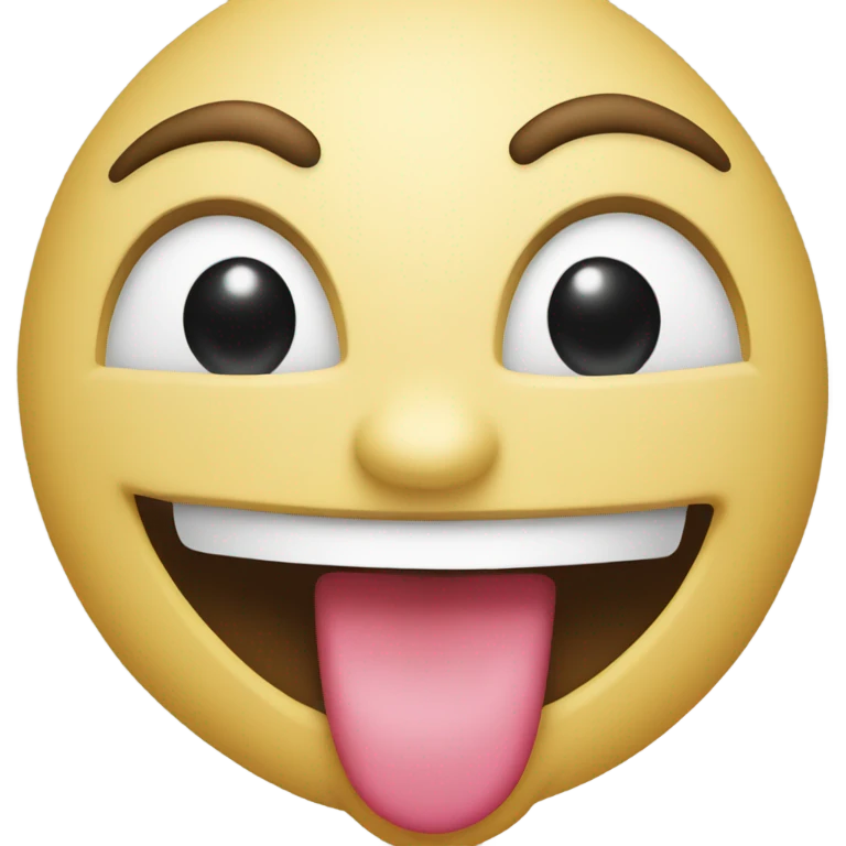 Laughing with tounge emoji