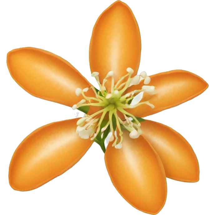 orange blossom flower emoji