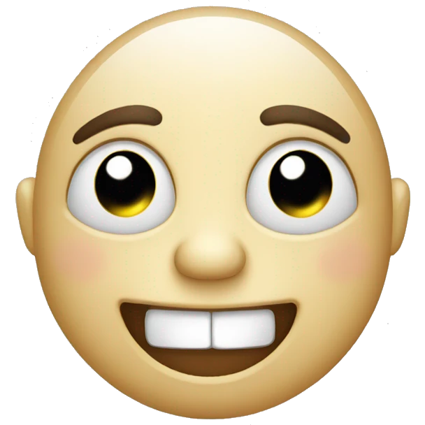 ugly happy face emoji