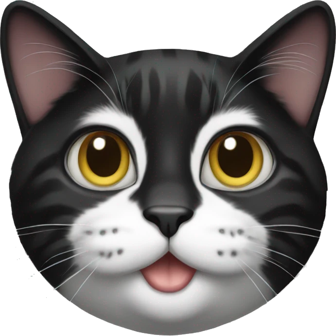 Tuxedo cat emoji