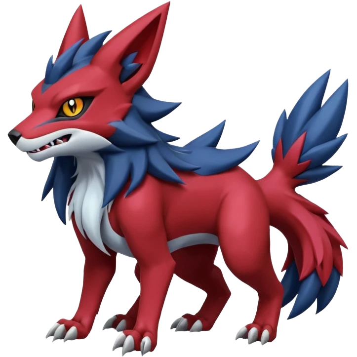Zoroark-Gatomon-Vernid-Protogen-Digimon-Fakémon-Pokémon-creature  emoji