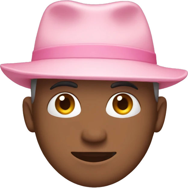 Light pink hat emoji