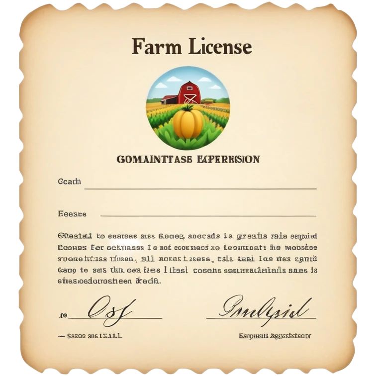 farm licence emoji