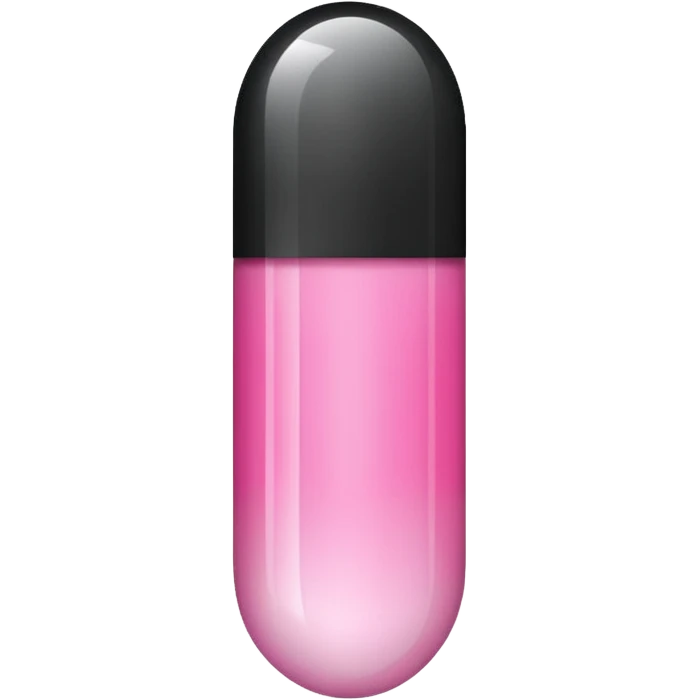 pink and white capsule emoji