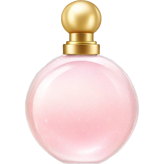 Light pink and white sparkly dream perfume  emoji