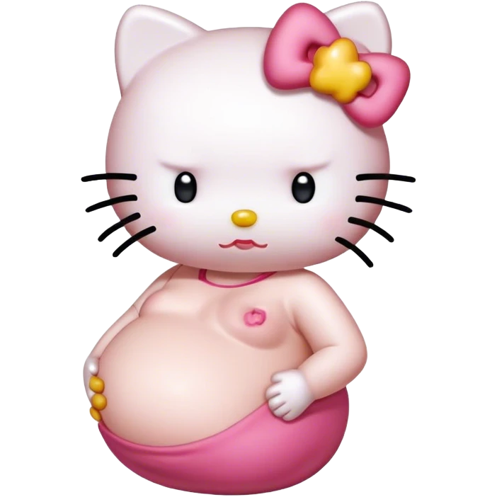 Hello kitty pregnant emoji