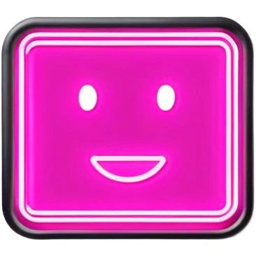 neon outline signboard emoji