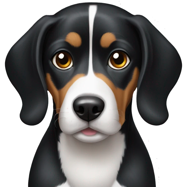 dog black beagle mix emoji
