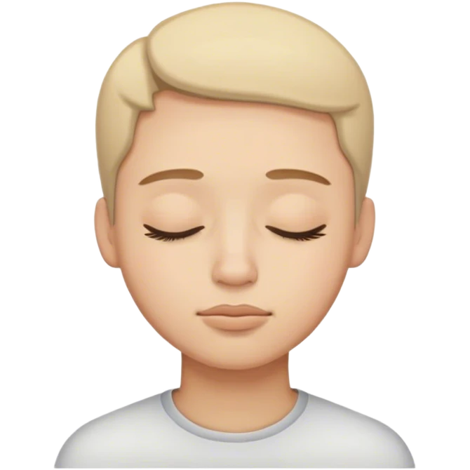 Closed eyes emoji