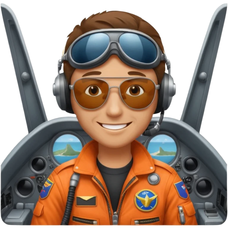 esgle pilot riding plane emoji