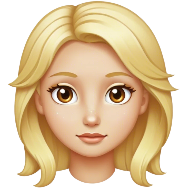 Blonde jackuaua with spakle in eyes emoji