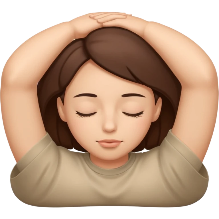 person lying on their back with eyes closed emoji