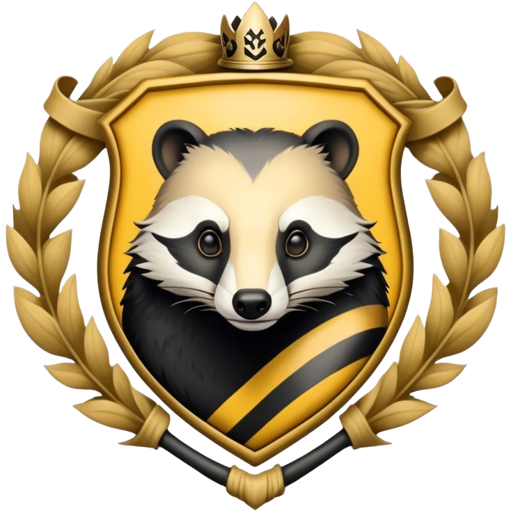 Hufflepuff crest emoji