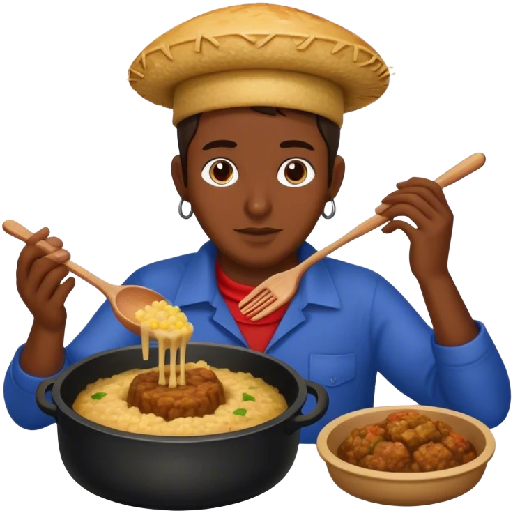 puerto rican making mofongo  emoji
