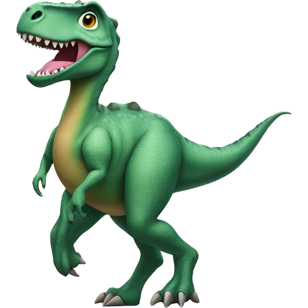 Dinosaur wearing heels emoji