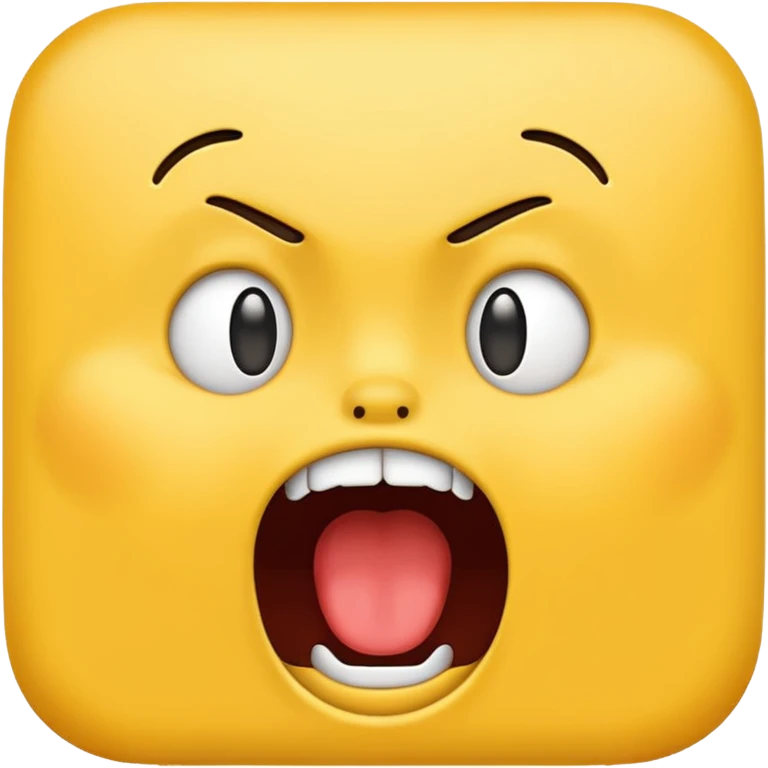 make a yelling emoji emoji