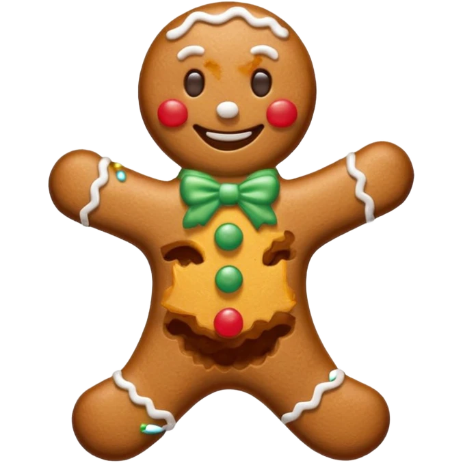 Ginger bread man emoji