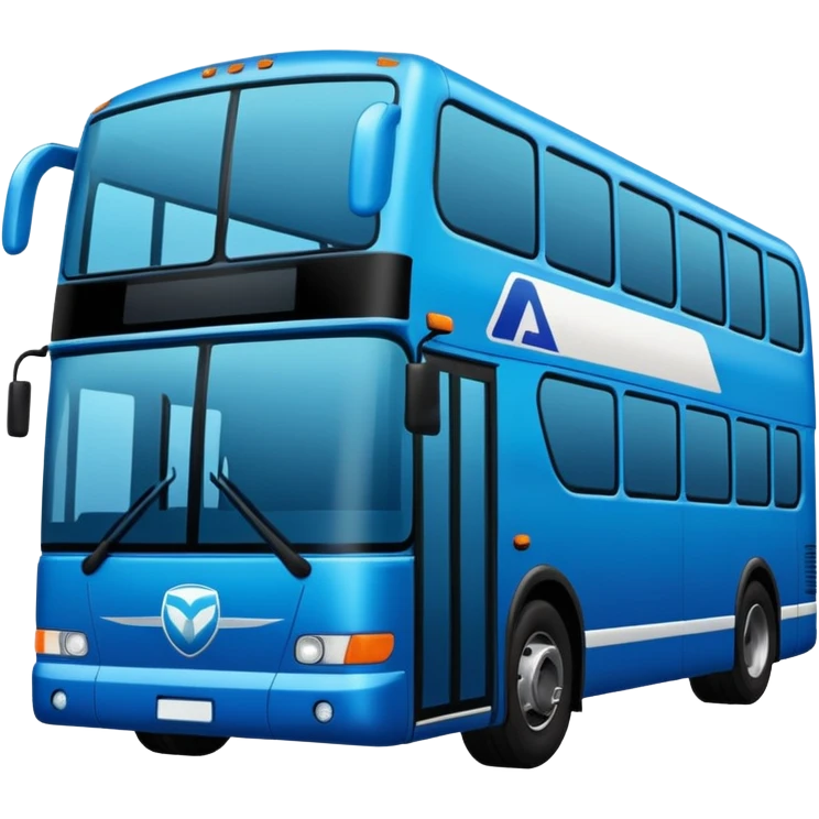 autobus para equipo azul  emoji