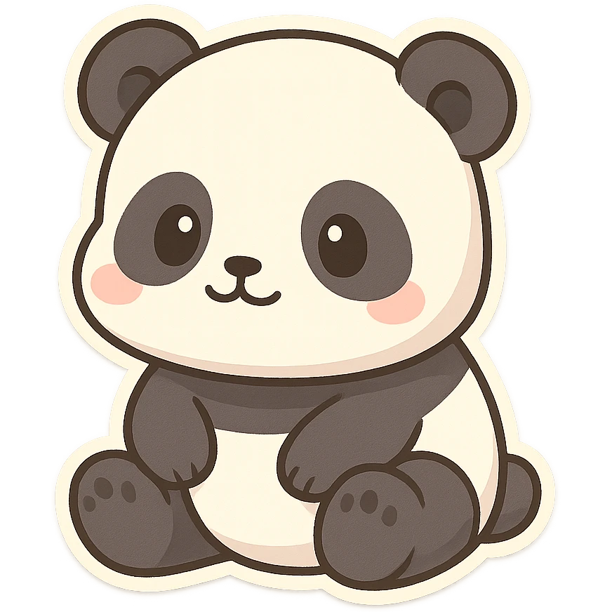 一只可爱的大熊猫 emoji