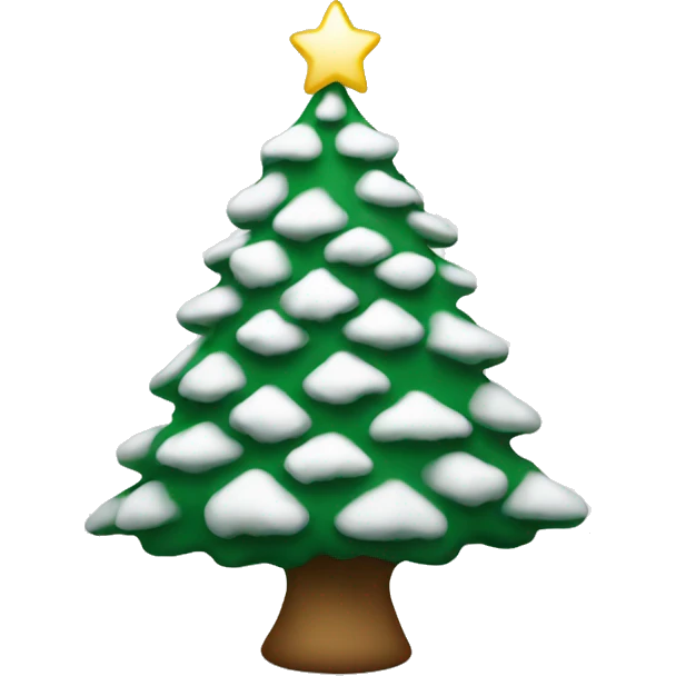 white christmas tree  emoji