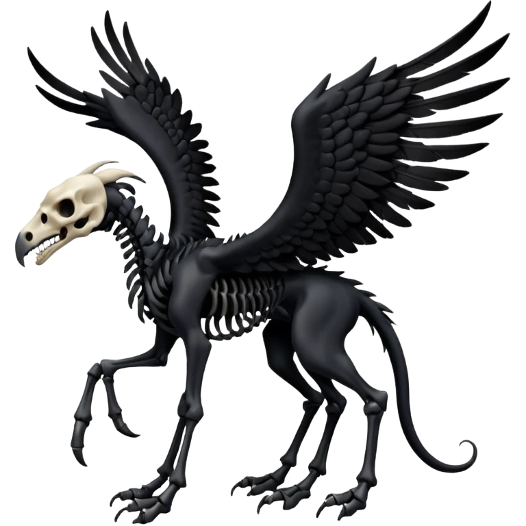 Thestral with 4 legs emoji