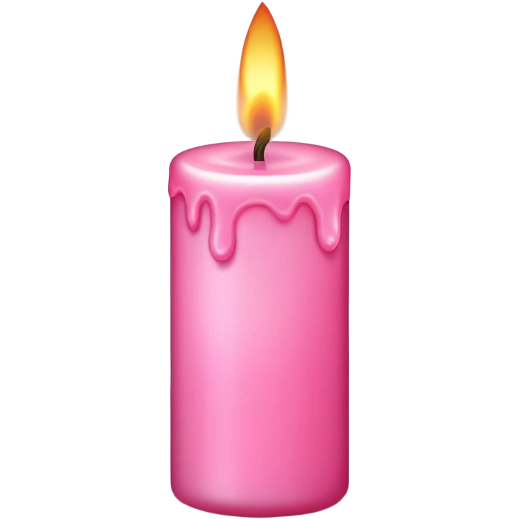 Candle pink emoji
