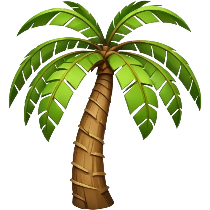 Palm Tree: flat body bend emoji