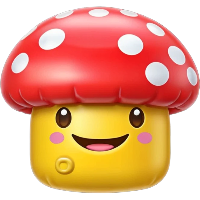   jeff koons style SPAM mushroom inflatable art emoji