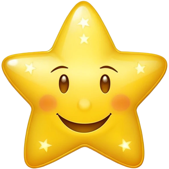 yellow star emoji with combined with winking smiley face emoji