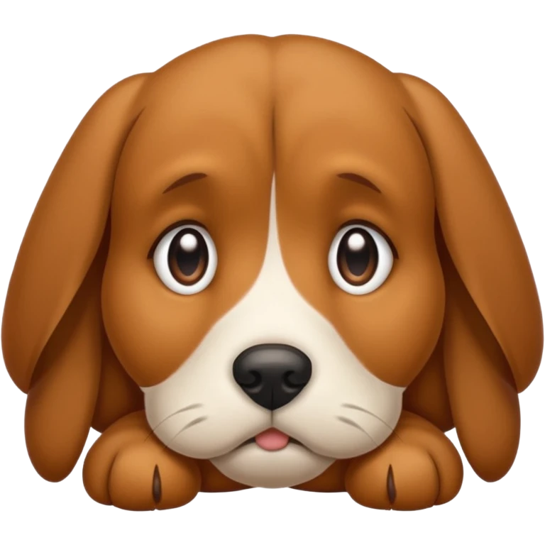 Puppy dog sad emoji