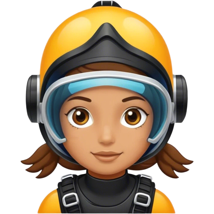 A girl diver emoji