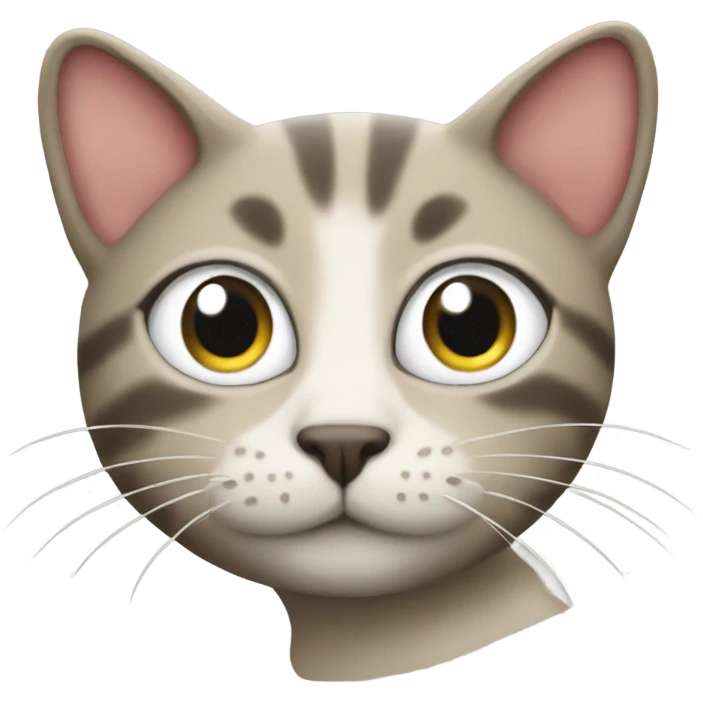 Cat with a SOS sign emoji