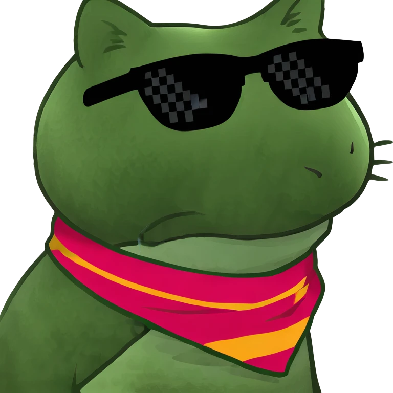 Cat with sunglasses emoji