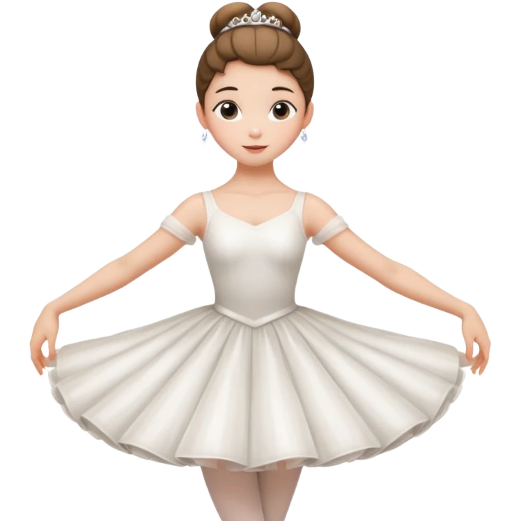 ballet bun princes straight pose emoji