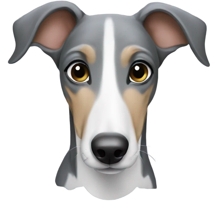 Greyhound puppy emoji