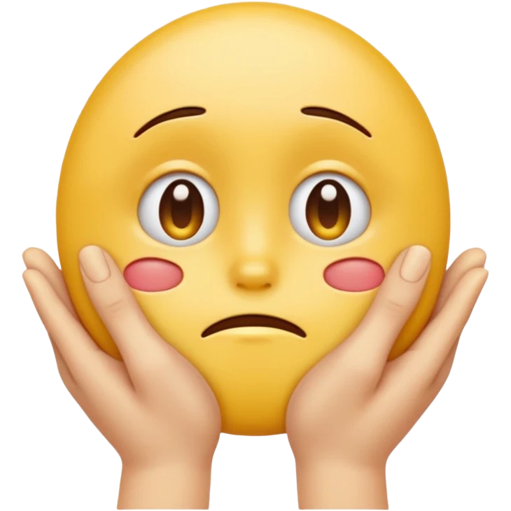 hands caressing sad emojis face emoji