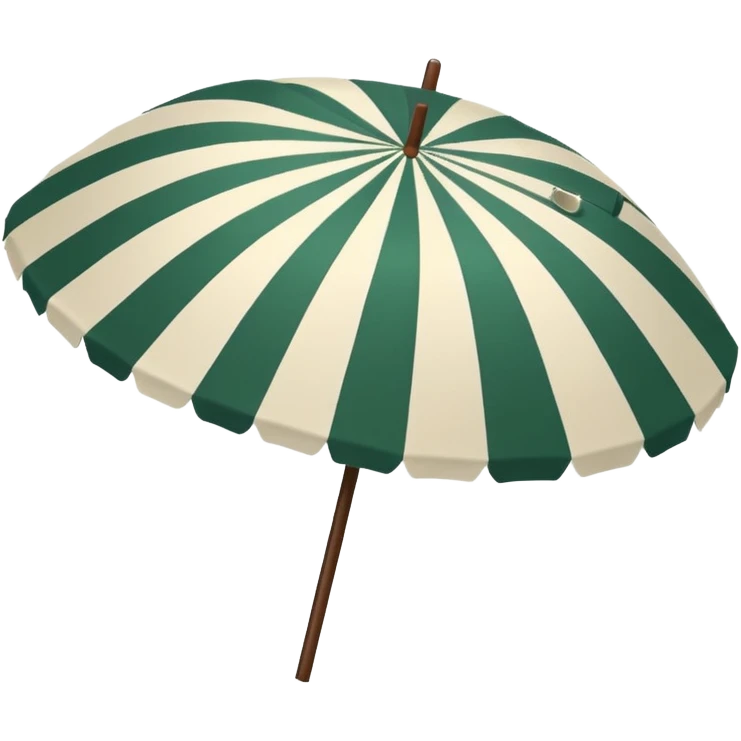 dark green beach umbrella emoji
