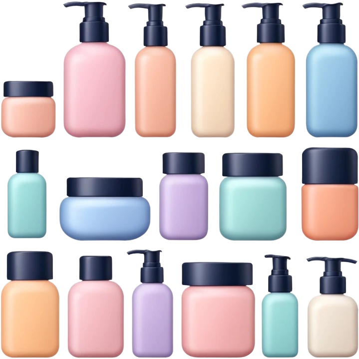 puedes crear un sticker de products de skin care que se vena aesthetic emoji