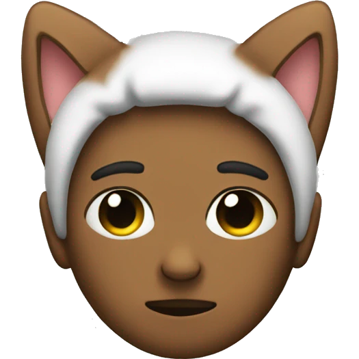sleepy with cat ears emoji