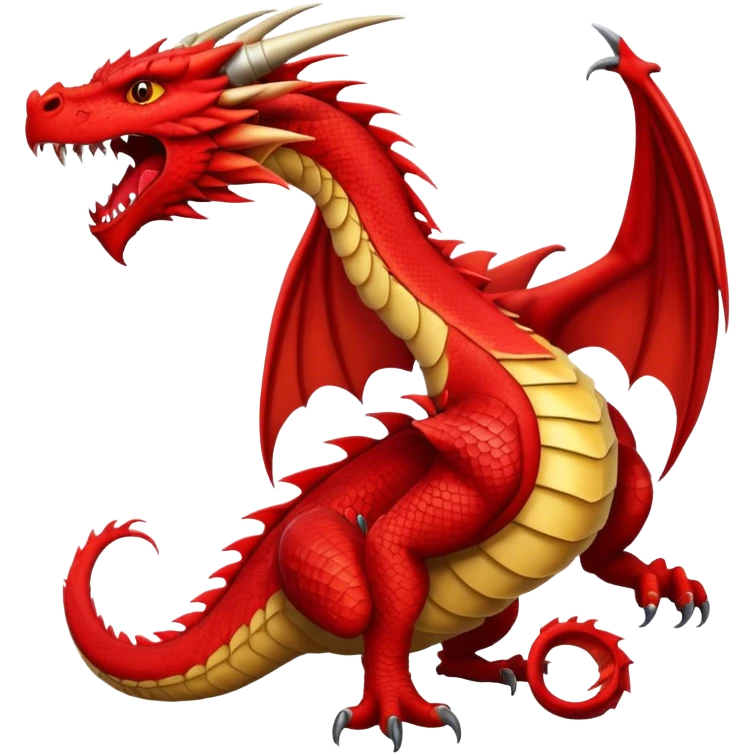 red Dragon Full Body emoji