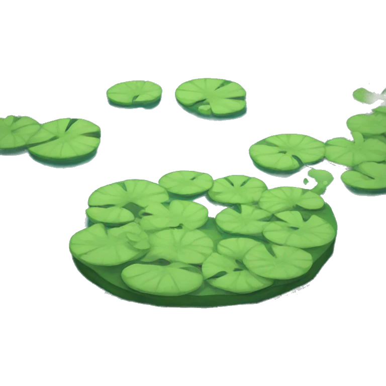 A pond with ripple emoji